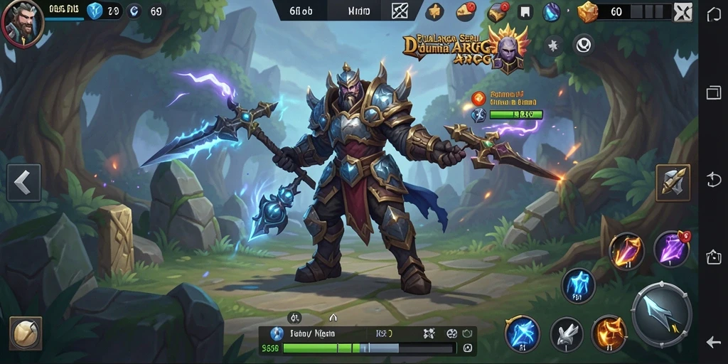 Tampilan utama gameplay ARPG yang mendebarkan di 66D.