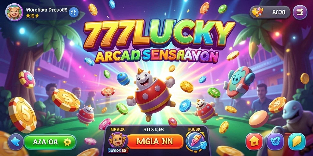 Tampilan menarik dari gameplay seru 777LUCKY.