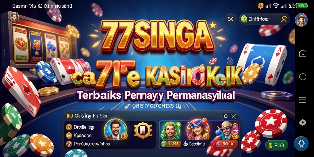 Screenshot gameplay <strong>77SINGA</strong> menampilkan pengalaman kasino yang mengasyikkan.
