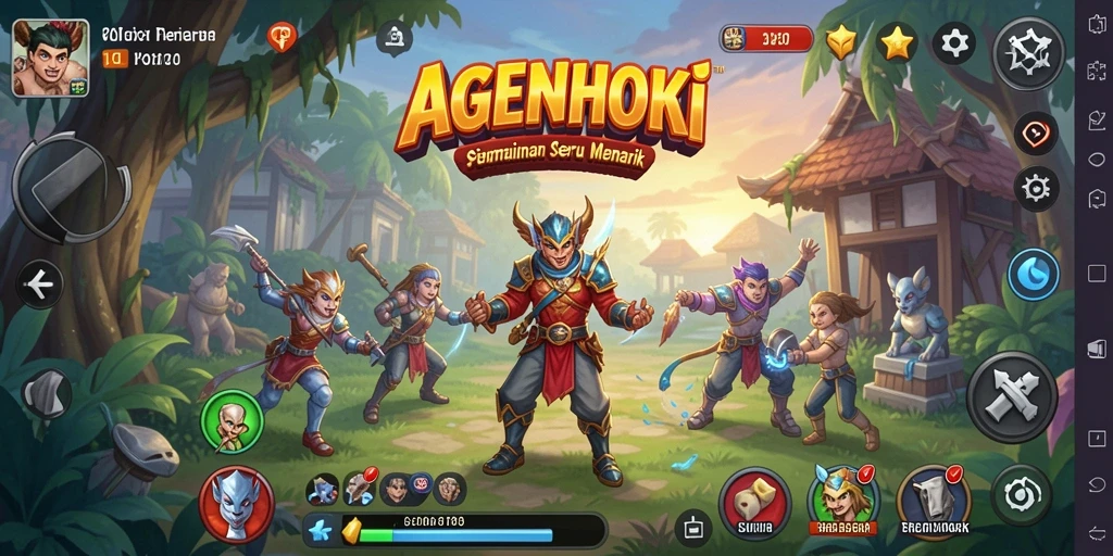 Tampilan gameplay AGENHOKI yang memikat dan penuh tantangan.