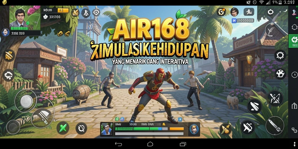 Screenshot dari AIR168 menunjukkan gameplay interaktif yang penuh warna dan menarik.