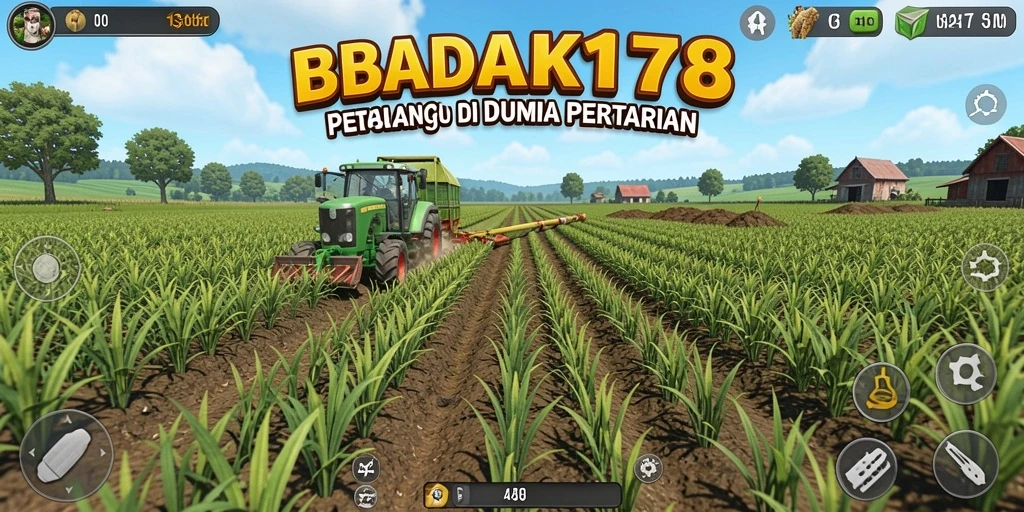 Tangkapan layar menunjukkan gameplay seru BADAK178 saat bertani.