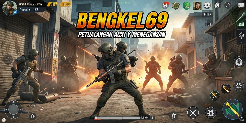 Tampilkan gameplay seru dan epik dari BENGKEL69.