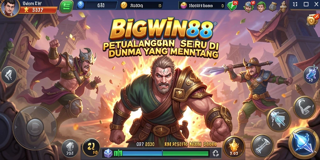 Tangkapan layar gameplay BIGWIN88 menampilkan petualangan seru yang mendebarkan.