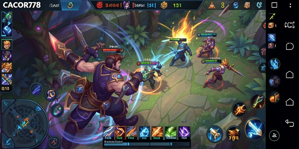 Gameplay menarik dari CACOR78 dengan karakter unik dan strategi bertempur.