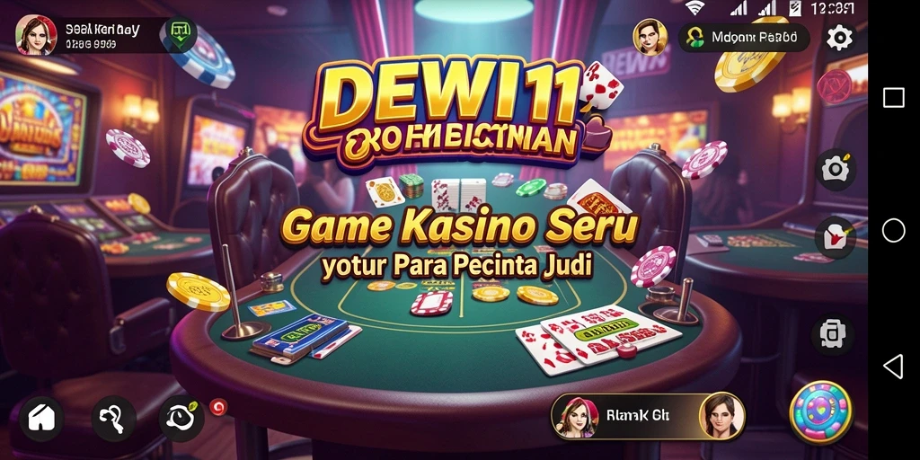 Screenshot gameplay DEWI11 menampilkan keseruan permainan kasino yang mengasyikkan.