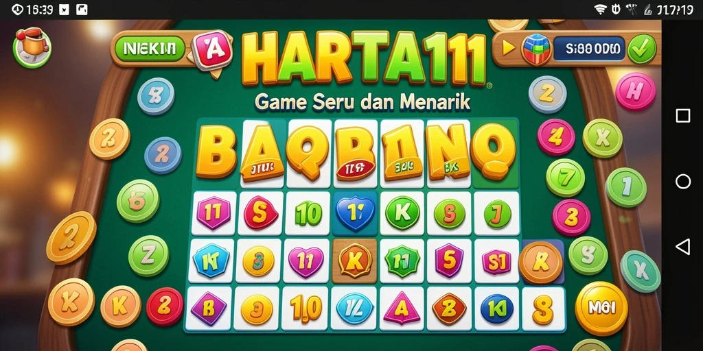 Screenshot gameplay HARTA11 dengan tampilan Bingo yang menarik.