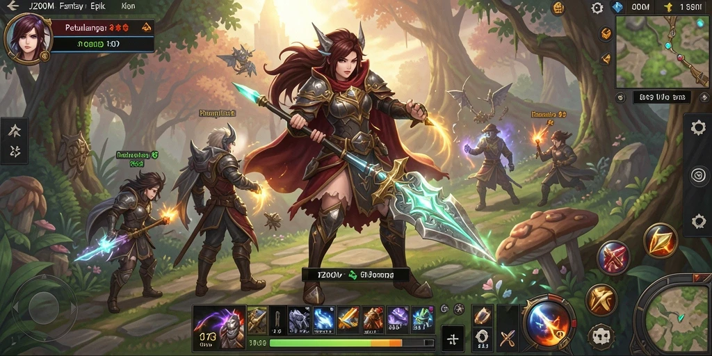 Gameplay J200M menampilkan petualangan penuh aksi dan strategi yang mendebarkan.