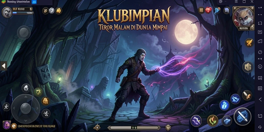 Gameplay mencekam dalam KLUBIMPIAN yang penuh ketegangan.