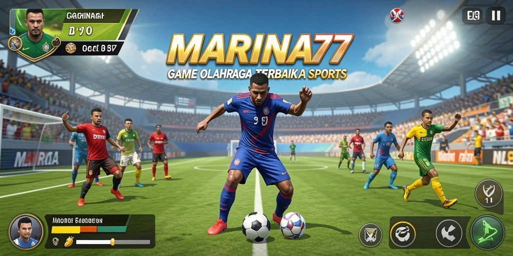 Tampilan gameplay seru dari MARINA77 yang penuh aksi olahraga.