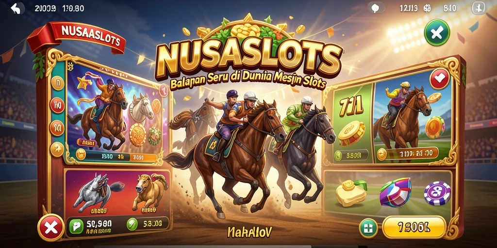 Tampilan gameplay NUSASLOTS yang menarik dan penuh aksi balap.