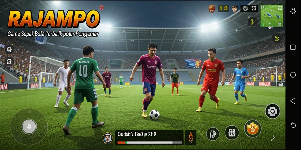 Screenshot gameplay RAJAMPO dengan aksi seru di lapangan.