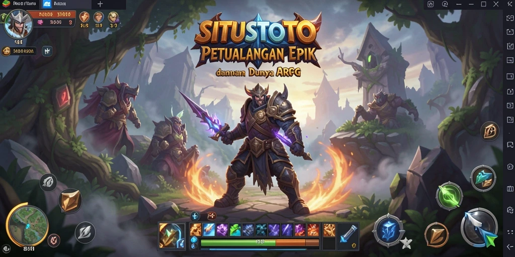 Tampilan gameplay menarik dalam petualangan ARPG SITUSTOTO.