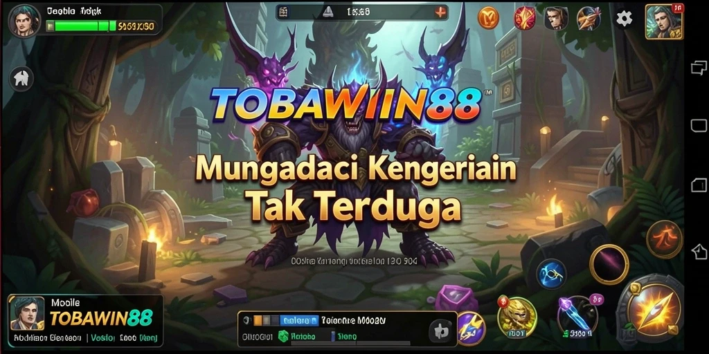 Tangkapan layar menunjukkan suasana mencekam dalam game TOBAWIN88.