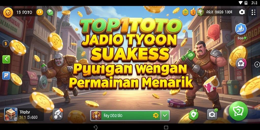 Tampilan gameplay menarik dari TOP1TOTO dengan berbagai pilihan usaha.