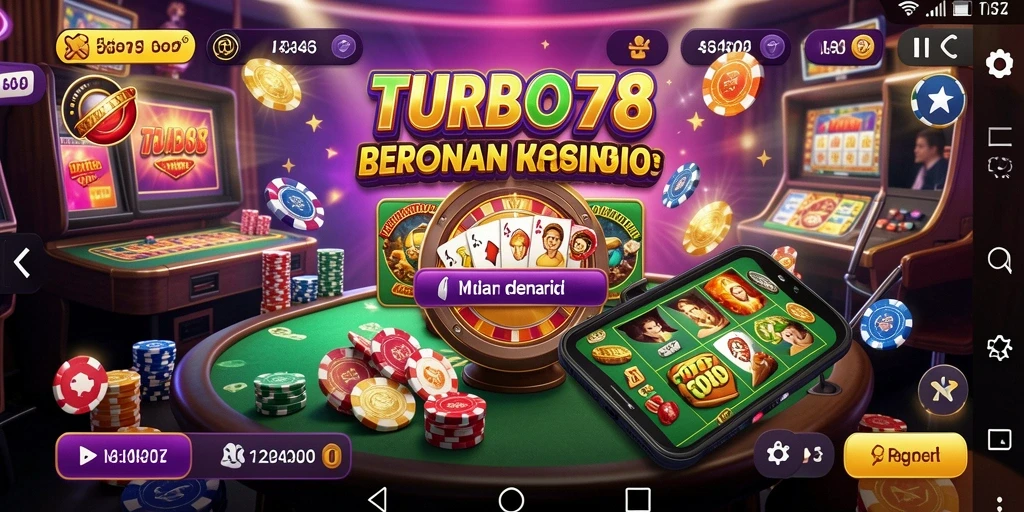 Tampilan gameplay yang menarik dari TURBO78 dengan berbagai pilihan permainan kasino.
